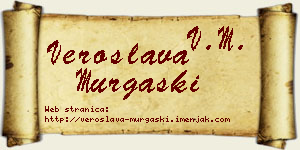 Veroslava Murgaški vizit kartica